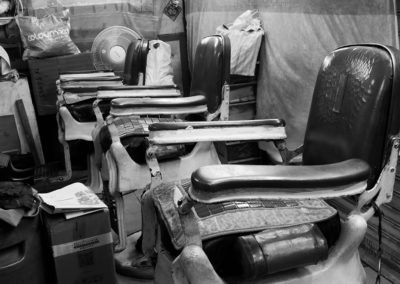 The old style Shanghainese barber chair